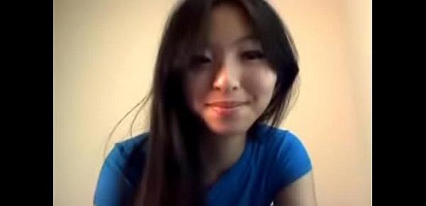  Hot asian girl masturbating on webcam
